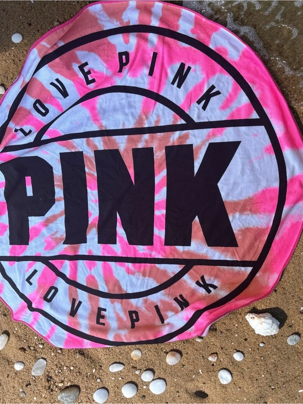 Victoria's Secret PINK Limited Edition item featuring a pink tie-dye pattern